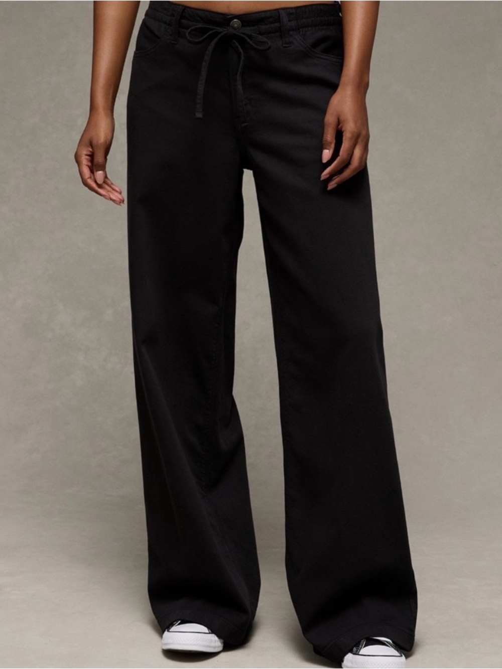 American Eagle Outfitters Black Wide-Leg Jeans